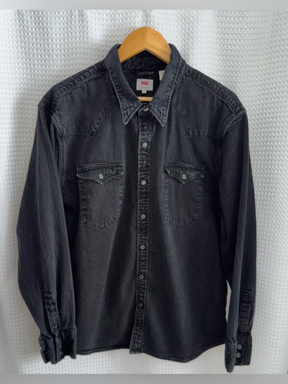 Levi's Mens Barstow Western shirt size XXL - black‎